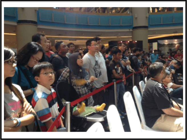 Yeah, the kids were part of the Media. Could you tell, we weren't the only 'VIP"'s that were unhappy?