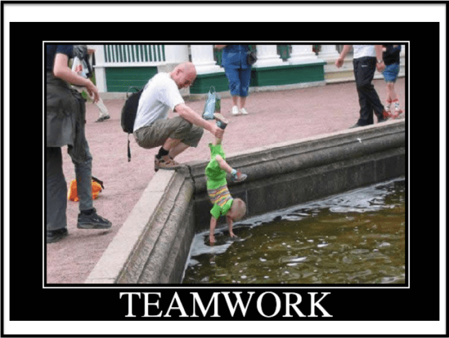 Teamwork kind of fishing...