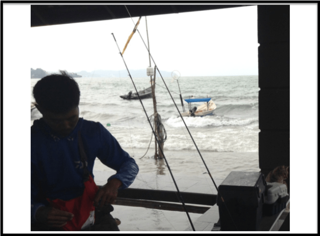 Water conditions were not ideal