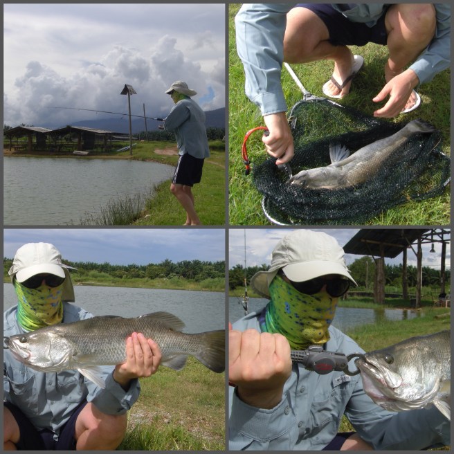 Andrew's first Barramundi.