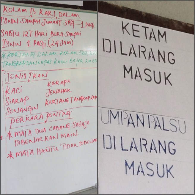 All you need to know clearly indicated on a white board at the entrance. 