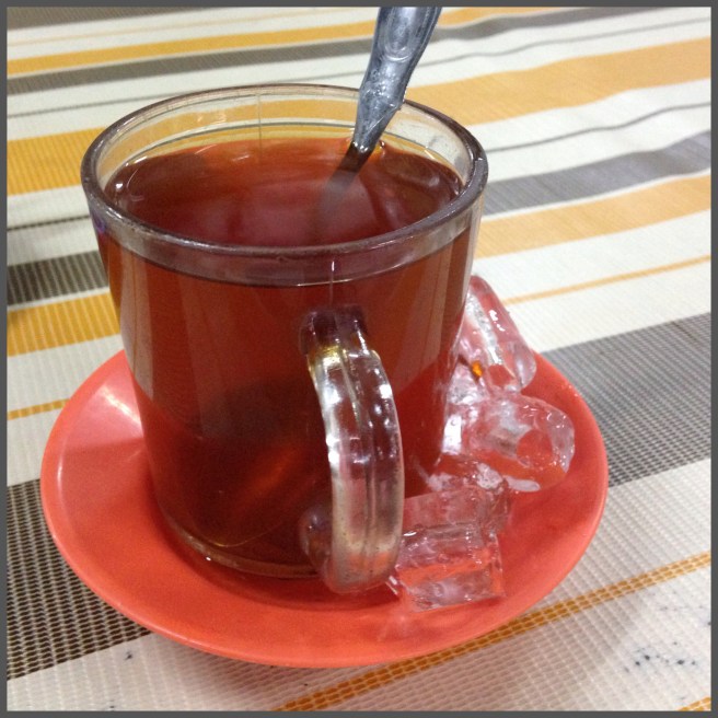 Not the usual morning tea... with ice on the side?