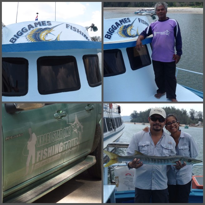 Our trusty captain and boat. Happy we definitely were!