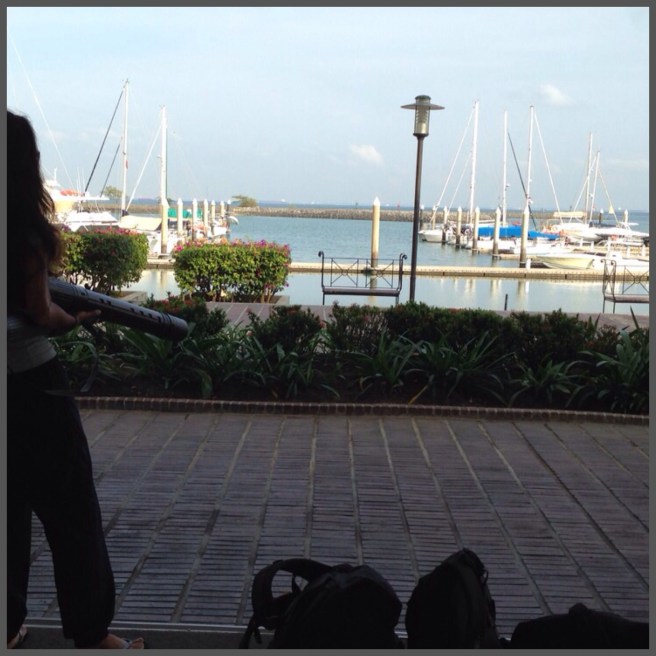 It wasn't easy parting with that view.